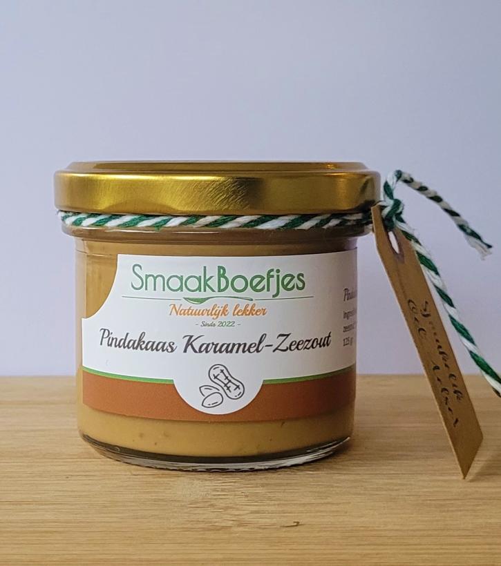 Pindakaas Karamel-Zeezout | 125 gr